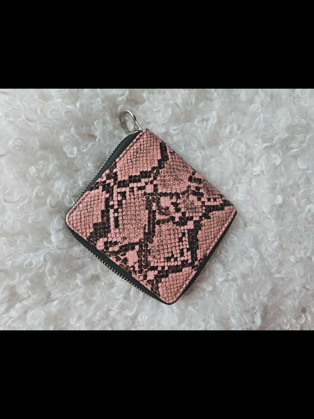 Urban Outfitters Pink Snakeskin Wallet – New